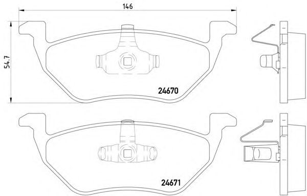 Тормозные колодки HELLA 8DB 355 014-951
