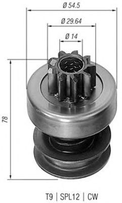 Бендикс стартера MAGNETI MARELLI 940113020049