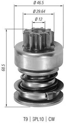Бендикс стартера MAGNETI MARELLI 940113020056