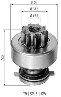 Бендикс стартера MAGNETI MARELLI 940113020179