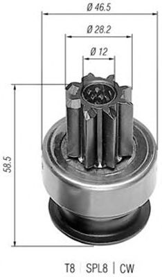 Бендикс стартера MAGNETI MARELLI 940113020214