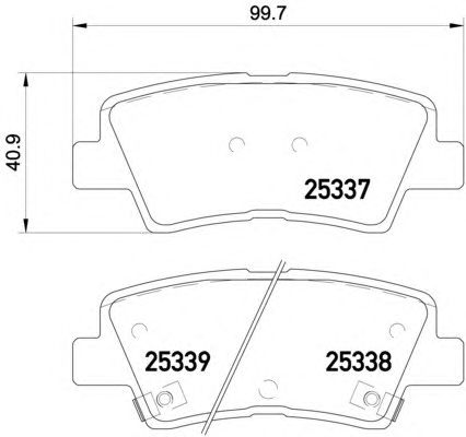 Тормозные колодки HELLA 8DB 355 019-981