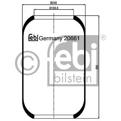 Пневмоподушка подвески FEBI BILSTEIN 20661