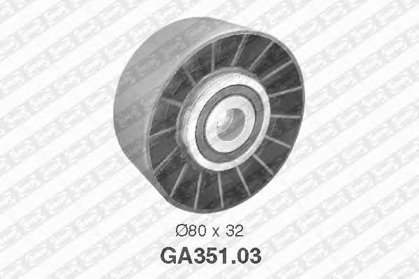 Натяжной ролик поликлинового ремня SNR GA351.03