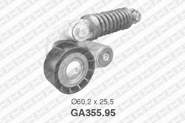 Натяжной ролик поликлинового ремня SNR GA355.95