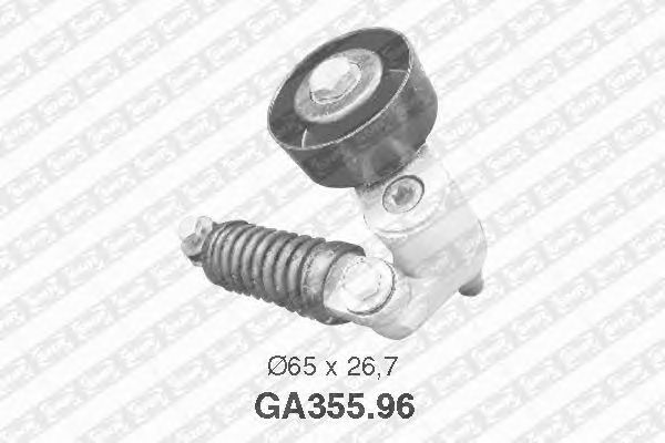 Натяжной ролик поликлинового ремня SNR GA355.96