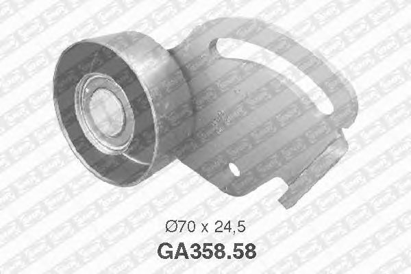 Натяжной ролик поликлинового ремня SNR GA358.58