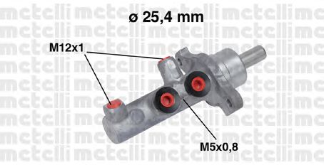 Главный тормозной цилиндр METELLI 05-0569