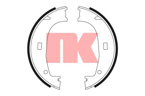 Тормозные колодки ручника NK 2715553