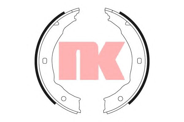 Тормозные колодки ручника NK 2737655