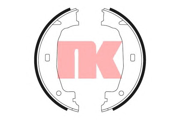 Тормозные колодки ручника NK 2715662
