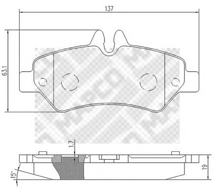 Тормозные колодки MAPCO 6798