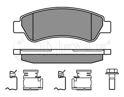 Тормозные колодки MEYLE 025 244 6519