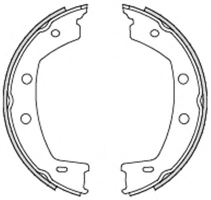 Тормозные колодки ручника REMSA 4755.00