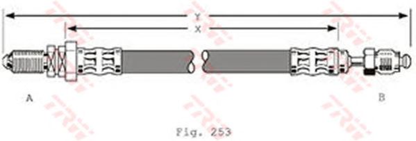 Тормозной шланг TRW PHC279