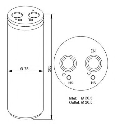 Осушитель кондиционера NRF 33205