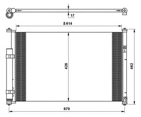 Радиатор кондиционера NRF 35769