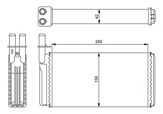 Радіатор опалення NRF 54243
