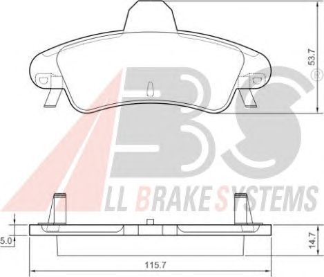 Тормозные колодки A.B.S. 37497