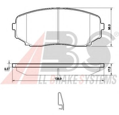 Тормозные колодки A.B.S. 37643