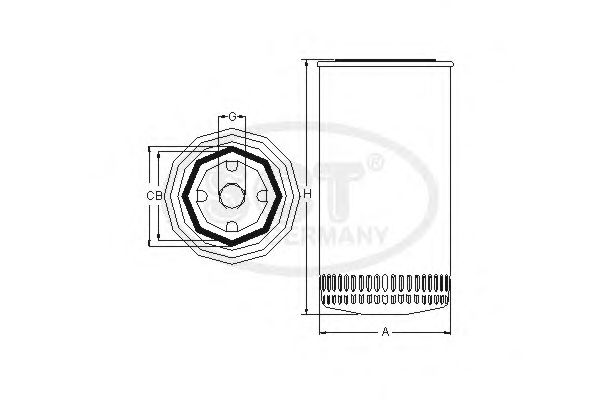 Фильтр масляный SCT SM 5760