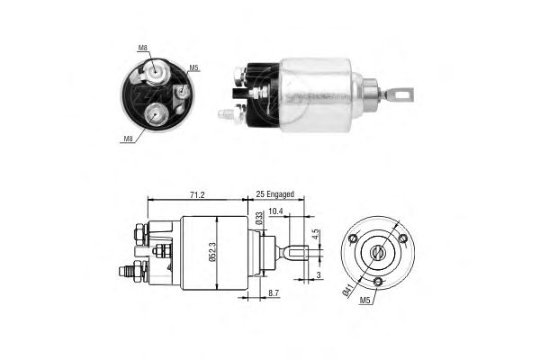Втягивающее реле ERA ZM377