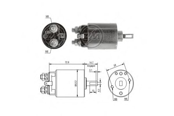Втягивающее реле ERA ZM682