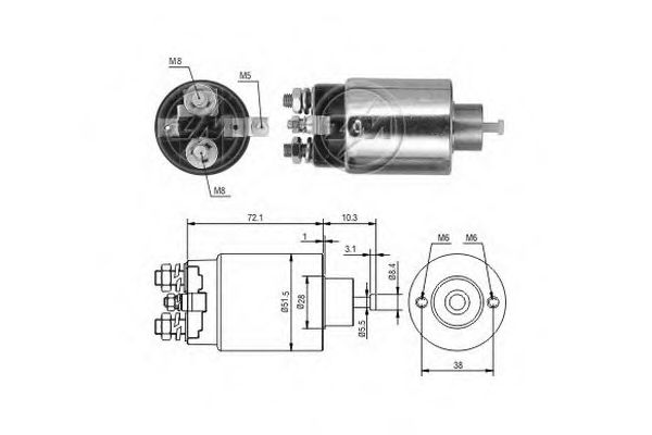 Втягивающее реле ERA ZM695