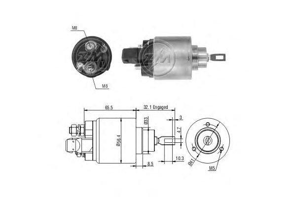 Втягивающее реле ERA ZM972