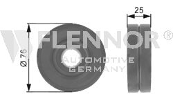 Направляющий / паразитный ролик  поликлинового ремня FLENNOR FU20928