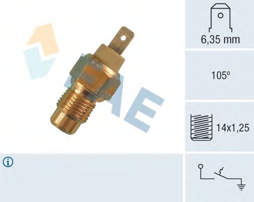 Датчик температуры охлаждающей жидкости FAE 35170