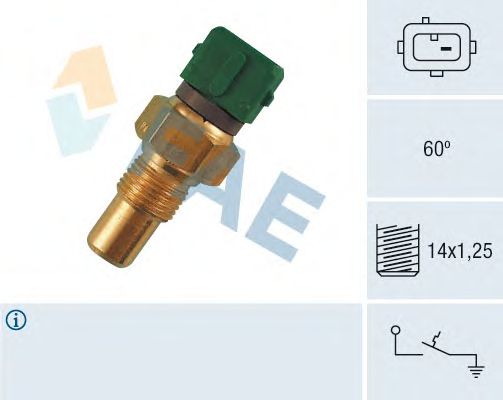 Датчик температуры охлаждающей жидкости FAE 35610