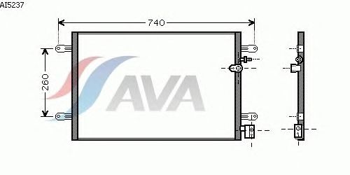 Радиатор кондиционера AVA QUALITY COOLING AI5237
