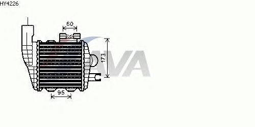 Интеркулер AVA QUALITY COOLING HY4226