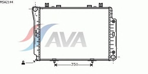 Радиатор, охлаждение двигателя AVA QUALITY COOLING MSA2144