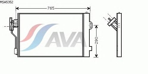 Радиатор кондиционера AVA QUALITY COOLING MSA5352