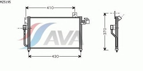 Радіатор кондиціонера AVA QUALITY COOLING MZ5195