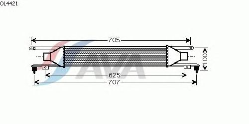 Интеркулер AVA QUALITY COOLING OL4421