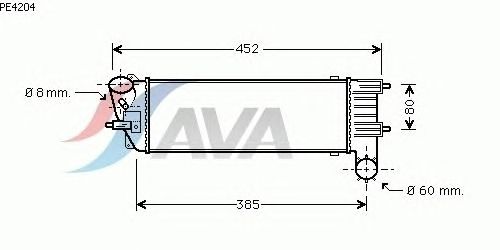Интеркулер AVA QUALITY COOLING PE4204