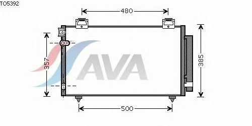 Радиатор кондиционера AVA QUALITY COOLING TO5392