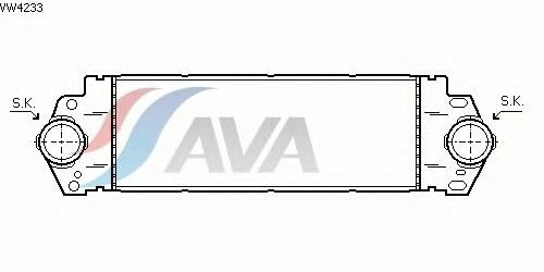 Интеркулер AVA QUALITY COOLING VW4233