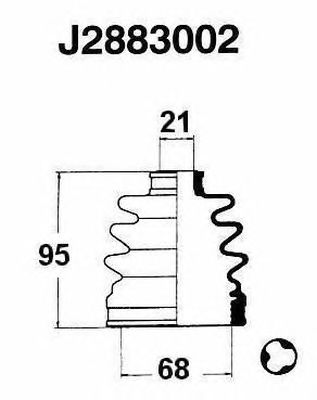 Комплект пыльника ШРУСа NIPPARTS J2883002