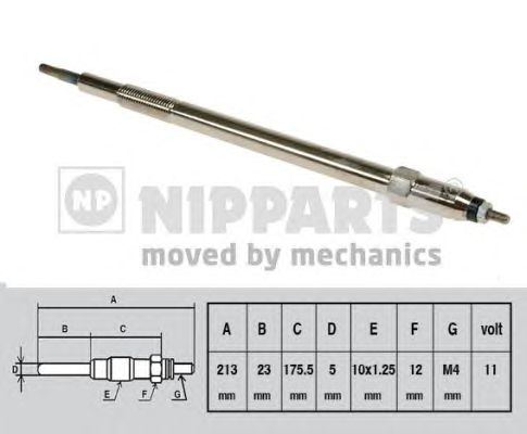 Свеча накала NIPPARTS J5711027