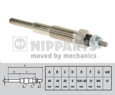 Свеча накала NIPPARTS J5713005
