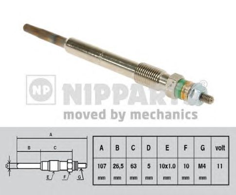 Свеча накала NIPPARTS N5718002