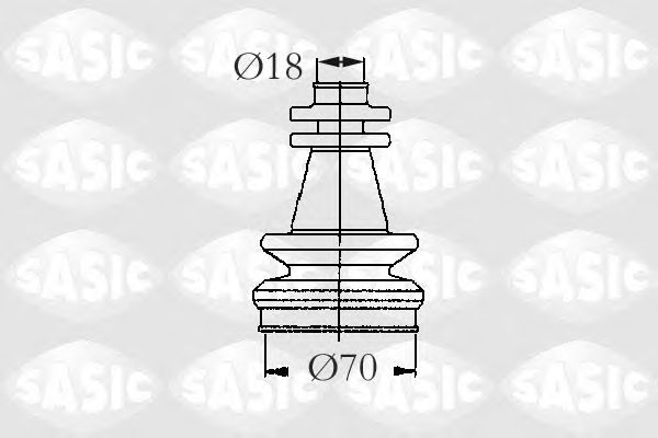 Комплект пыльника ШРУСа SASIC 2873703