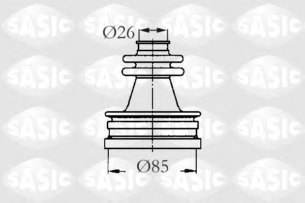 Комплект пыльника ШРУСа SASIC 2873723