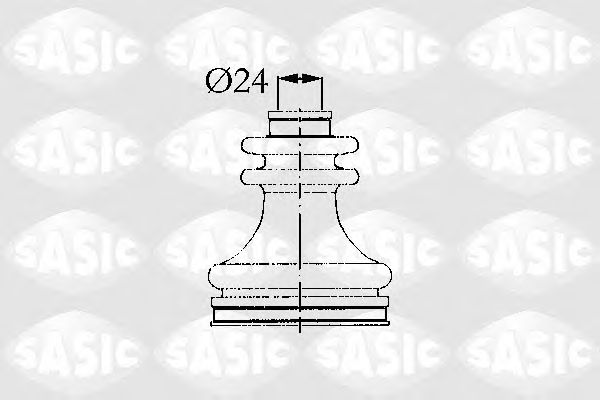 Комплект пыльника ШРУСа SASIC 4003425