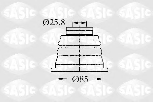Комплект пыльника ШРУСа SASIC 4003458