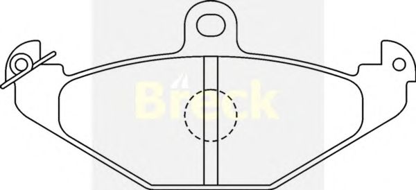 Гальмівні колодки BRECK 20410 00 704 00